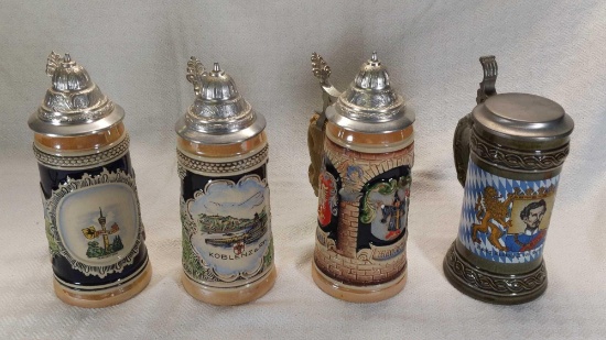 4 - West German Steins