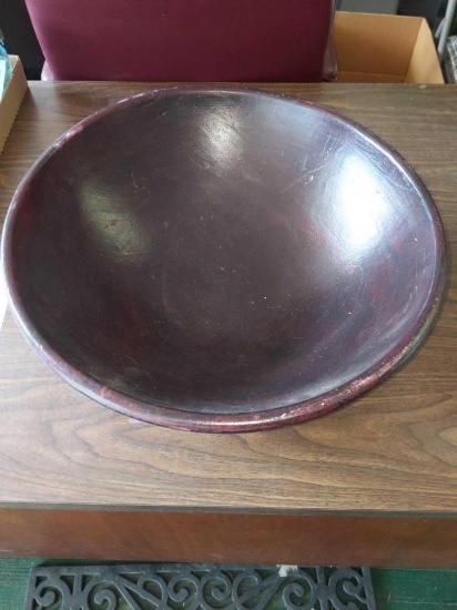 Large Wood Bowl 18" wide