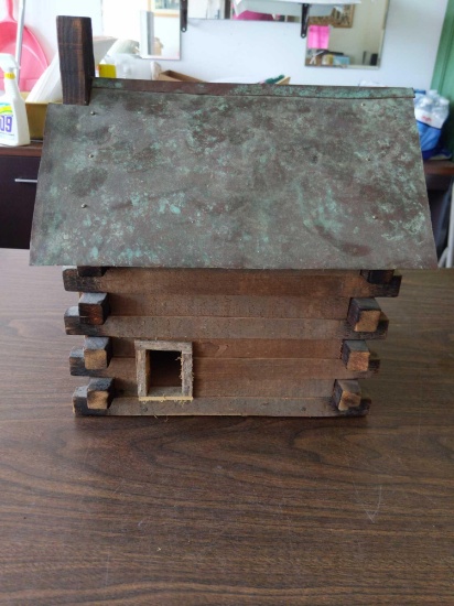 Log Cabin Bird House 13"x10"14"