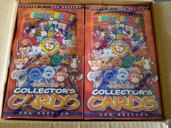 Six Unopened Boxes Beanie Baby cards series 4 -2nd edition lot
