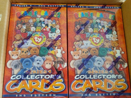 Six Unopened Boxes Beanie Baby cards series 4-2nd edition lot