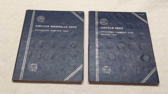 Lincoln Cent & Memorial Cent Books (Not Complete & Not in Order - See Pictures)