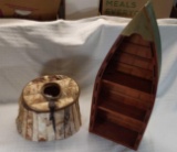 Fishing Home Decor - Canoe & Birch Creel Kleenex holder