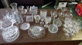 Various clear glass lot