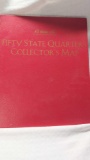 Fifty State Quarters Collector's Map with Quarters (Missing 3, Michigan, Kentucky & Tennessee)