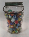Marbles w/old jar