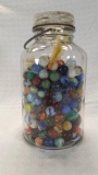 Marbles in large jar