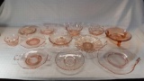 Pink - Depression Glassware Lot