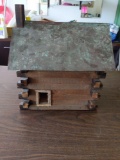 Log Cabin Bird House 13