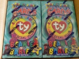 Six Unopened Boxes Beanie Baby cards 2nd edition lot