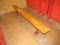8' Wood Bench mounted to floor