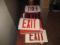 Exit Sign and sign material lot