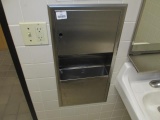 Stainless paper towel/trash in-wall mount 14