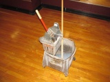 Galvanized Mop bucket with mop & wringer