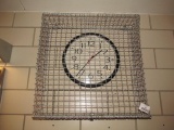 Wire clock cage with clock 19