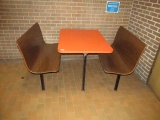 Vintage Restaurant style table & bench seat unit