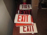 Exit Sign and sign material lot