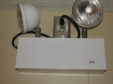 2 head emergency light with battery backup
