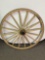 Steel Exterior Wooden Wagon Wheel