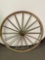 Vintage Steel and Wood Wagon Wheel