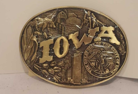 Award Designs Medals belt buckle- Iowa