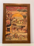Vintage Buffalo Bill's Wild West Framed Poster