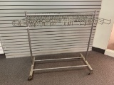 Heavy Duty Two -Sided Clothing/Pants Rack On Wheels.