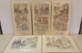 RENDEZVOUS ART BY E.ADAMS lot of 5
