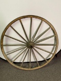 Vintage Steel and Wood Wagon Wheel