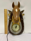 Vintage Ceramic Horse Head Clock