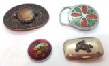 BELT BUCKLES lot of 4 -One White Bear Lake MN