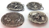 MINNESOTA STATE HIGH SCHOOL RODEO BELT BUCKLES Lot of 4