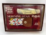 Vintage Schrade Scrimshaw Morning Star Folding Knife Limited Edition