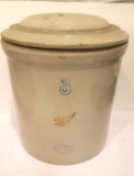 THREE GALLON RED WING CROCK WITH LID