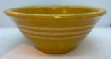 Primitive Crock bowl with white stripes