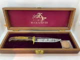 Buck Knife with Commemorative Coin