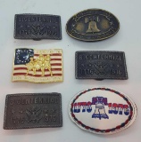 BICENTENNIAL BUCKLES lot of 6