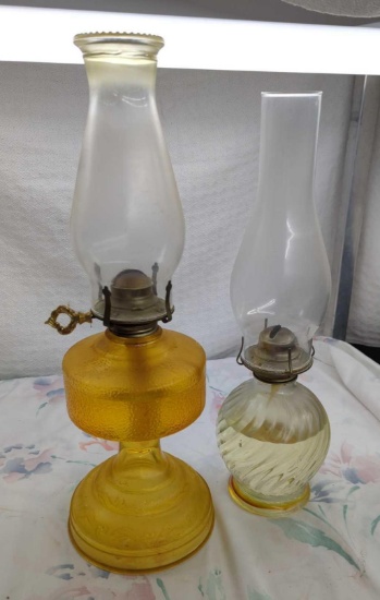 Oil Lamps - Pair