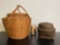 Two Wicker Baskets with Lids