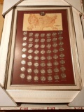 US & Bordering Islands Quarter Display- framed