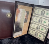 Pair of World Reserve Monetary Exchange 2$ bill binders w/bonus