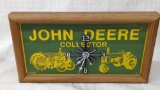 John Deere Collector Plate Battery Clock 13