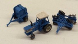 Ertl Ford TW-35 Tractor, Disc & Round Bailer