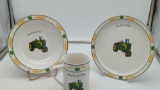 John Deere 730 Gibson Dish set (Salad plate, bowl & cup)