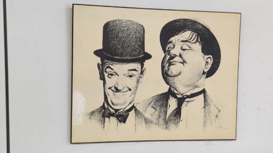 Laurel and Hardy picture 14"x11"