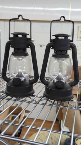 9" LED Light Lanterns - Pair - Need Batteries 3AA