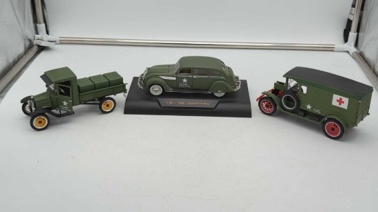 Signature U.S. Army Vehicles '23 Ford TT, '20 White & '36 Chrysler Airflow