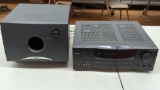 RCA PRO LOGIC RECEIVER W/SURROUND & SUB WOOFER SPEAKERS - untested