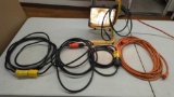 Extension cord and work light lot