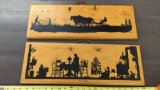 Country Art - Man's & Woman's Work Wood Silhouettes 21.5